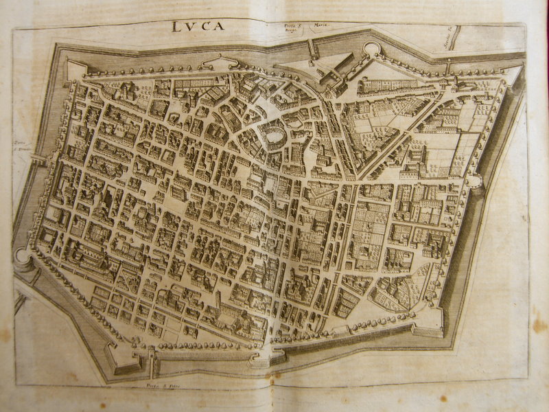 Map of Lucca circa 1688