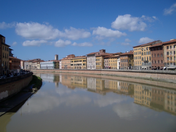 The Arno River in Pisa